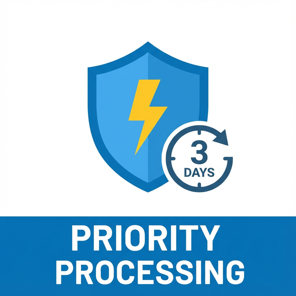 FREE: Priority Processing (3-day handling)
